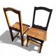 Paire de chaises lorraines XVIIIe siècle