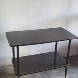 2-storey coffee table on vintage 60s wheels