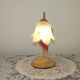 Vintage French Goose Neck Lamp - Grape Detail - Opaque Glass Shade