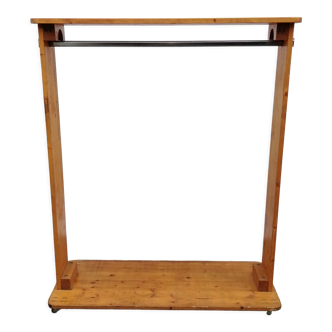 Vintage wooden shop rack 70s