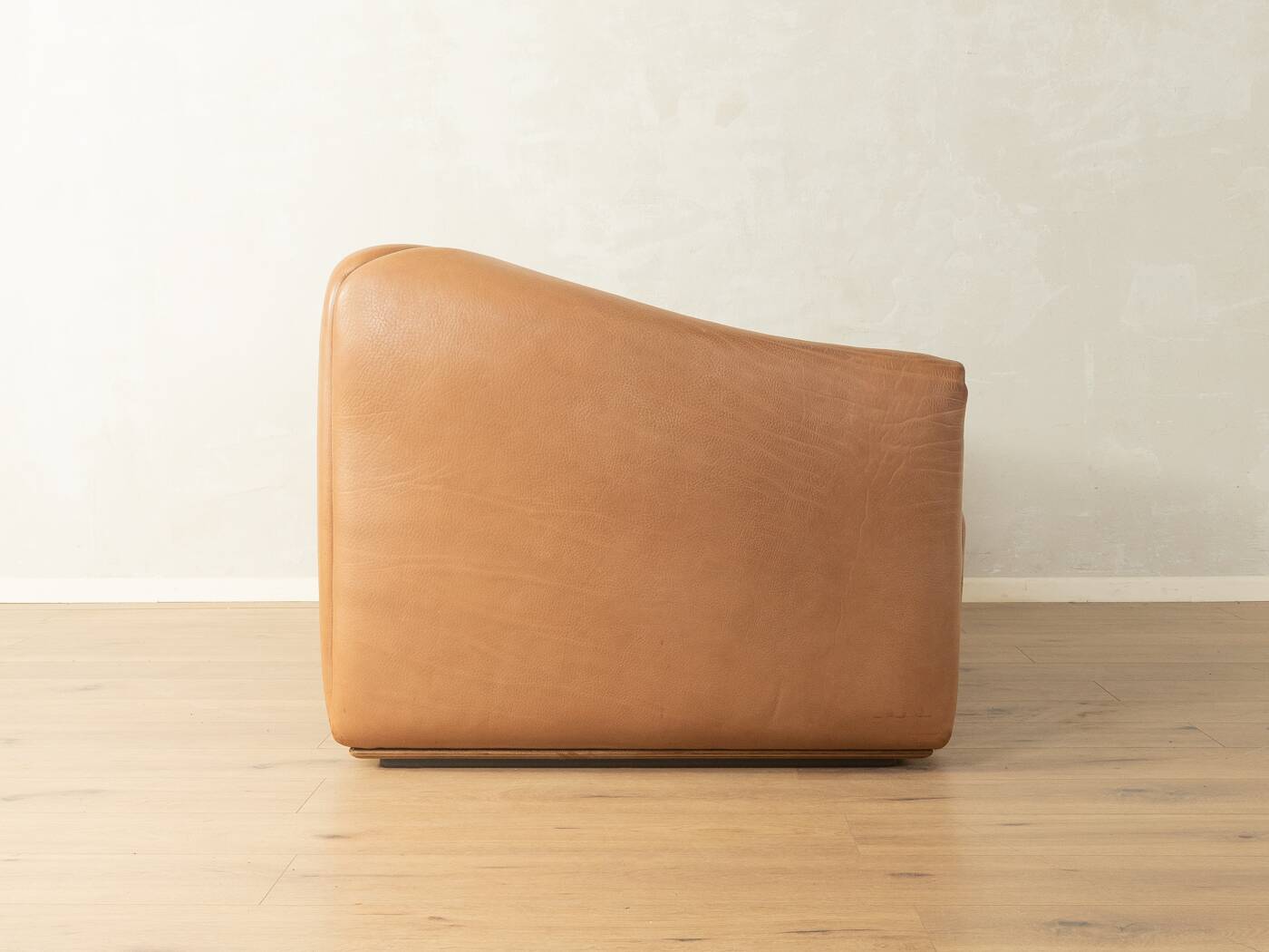 DS-47 two-seater sofa by de Sede, 1970s, natural light brown nappa leather