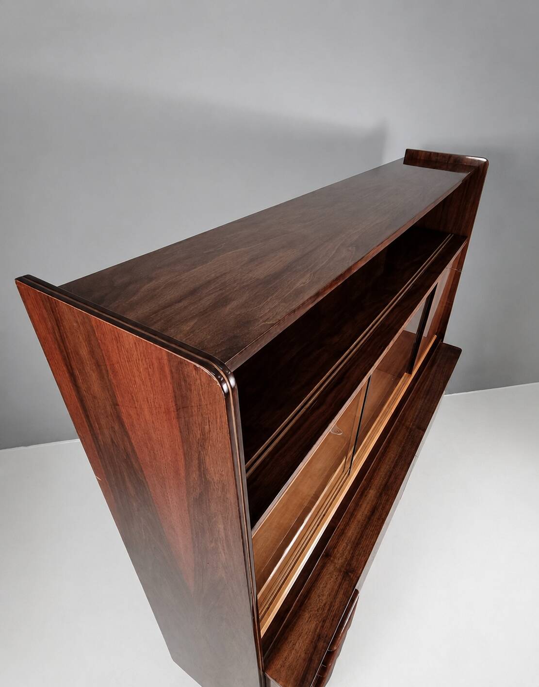 Vintage brown Tatra sideboard, 1970
