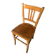Ancienne chaise bistrot style luterma bois clair vintage #a567