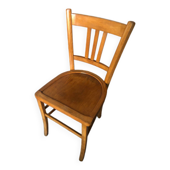 Old luterma style bistro chair vintage light wood #a567