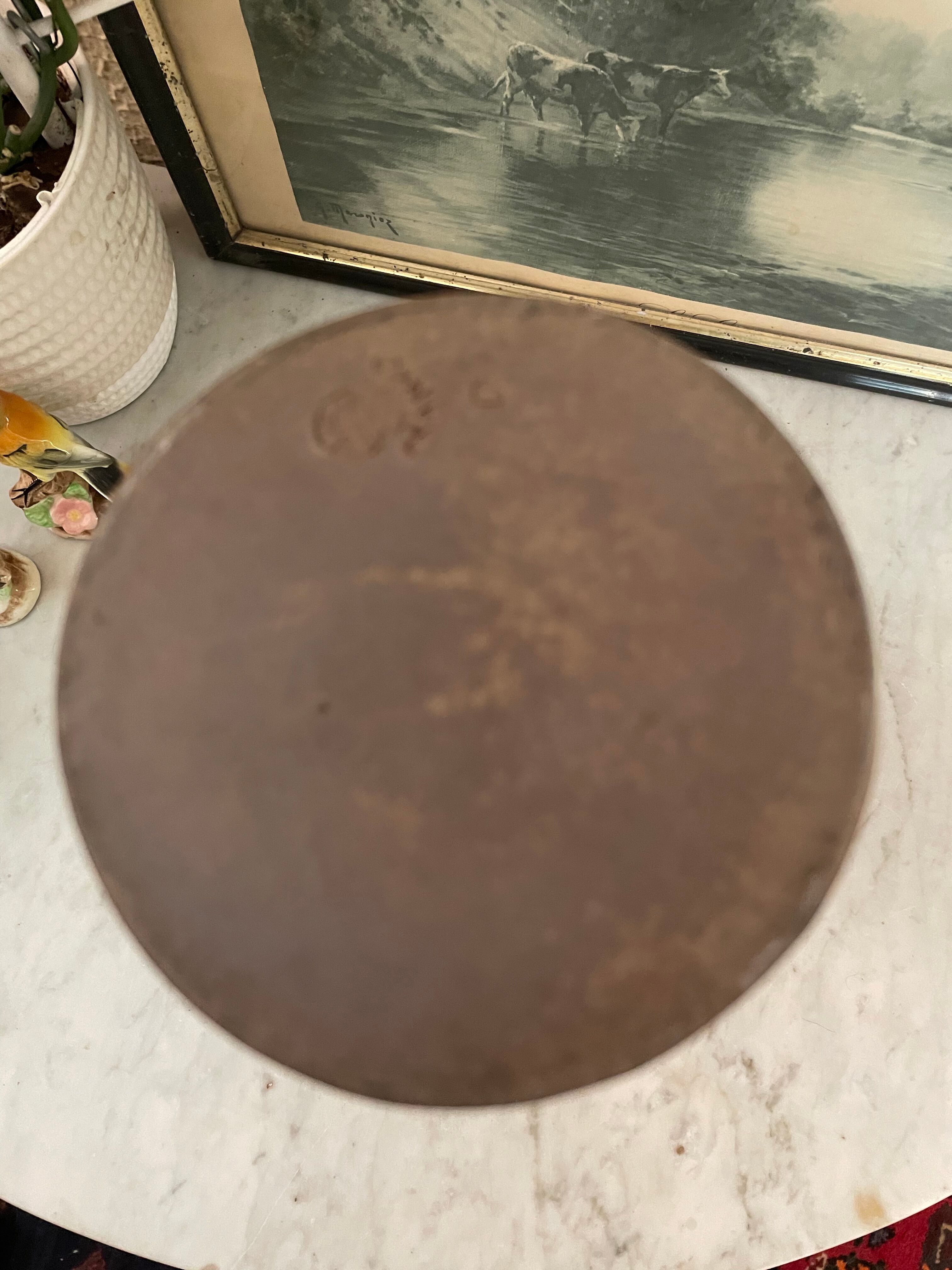 Signed sandstone decanter