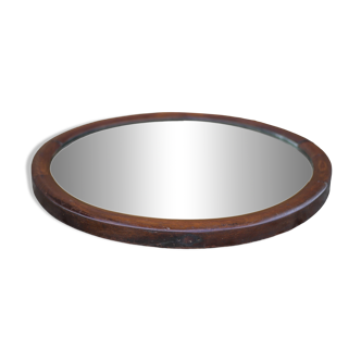 Vintage mirror, wall mirror, oval mirror, old dressing table mirror