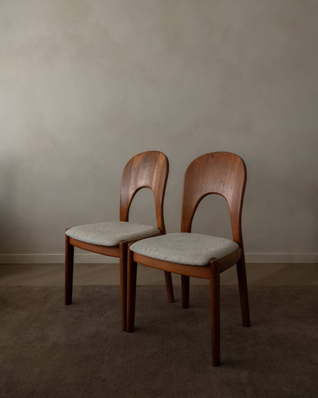 Vintage Danish Teak Dining Chairs by Niels Koefoed for Koefoed’s Hornslet