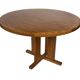 Table à manger ovale en pin, années 1970