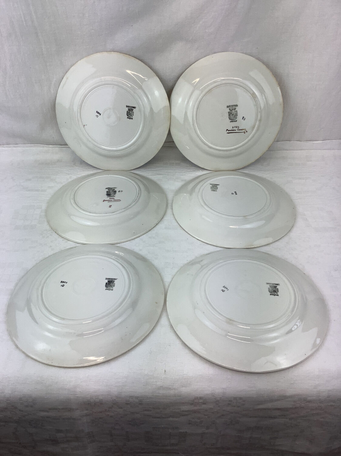6 dessert plates made in france digoin