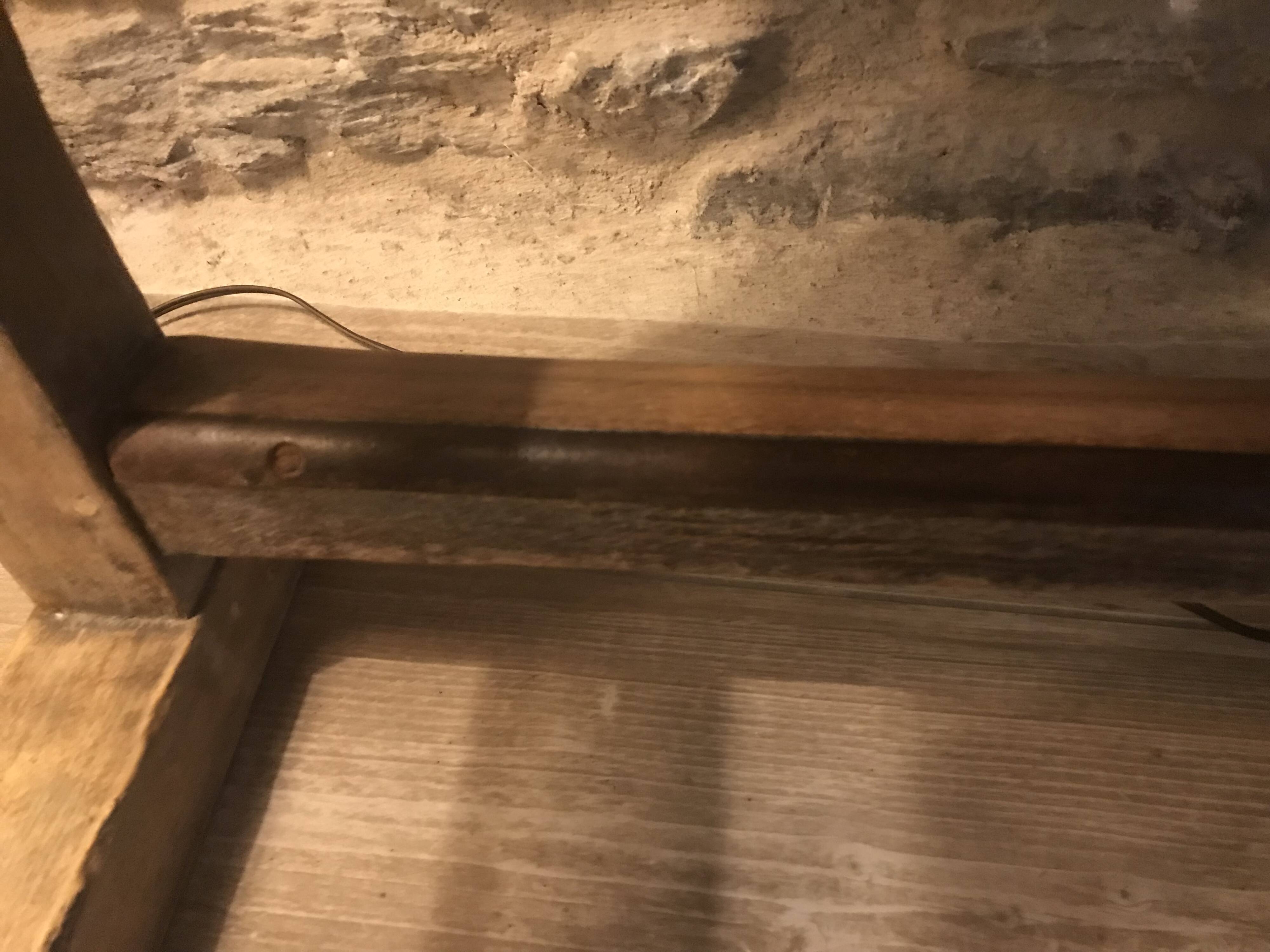 Workshop table, solid wood console