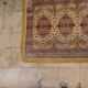 Tapis Kazak 180x150 cm vintage fait main motifs orientaux ocre et bordeaux