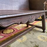 Rustic solid oak bench