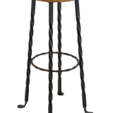 Set of 4 brutalist vintage stools 'Villingen'