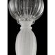 Modern Venetian Murano Glass Chandelier in Transparent and White Tones