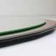 Cristal Arte Pink Oval Rosé Mid-Century Wall Mirror, Italy, 1960s