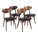 Set of 4 AWA chairs 'Weert' - full restored dutch design