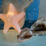 Porcelain wall lamp starfish design