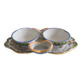 Salt cellar salt pepper cellar earthenware Desvres Géo Martel salt pepper cellar