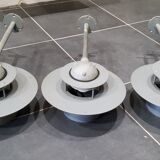 Metal and glass wall lamp by Jens Møller-Jensen for Louis Poulsen