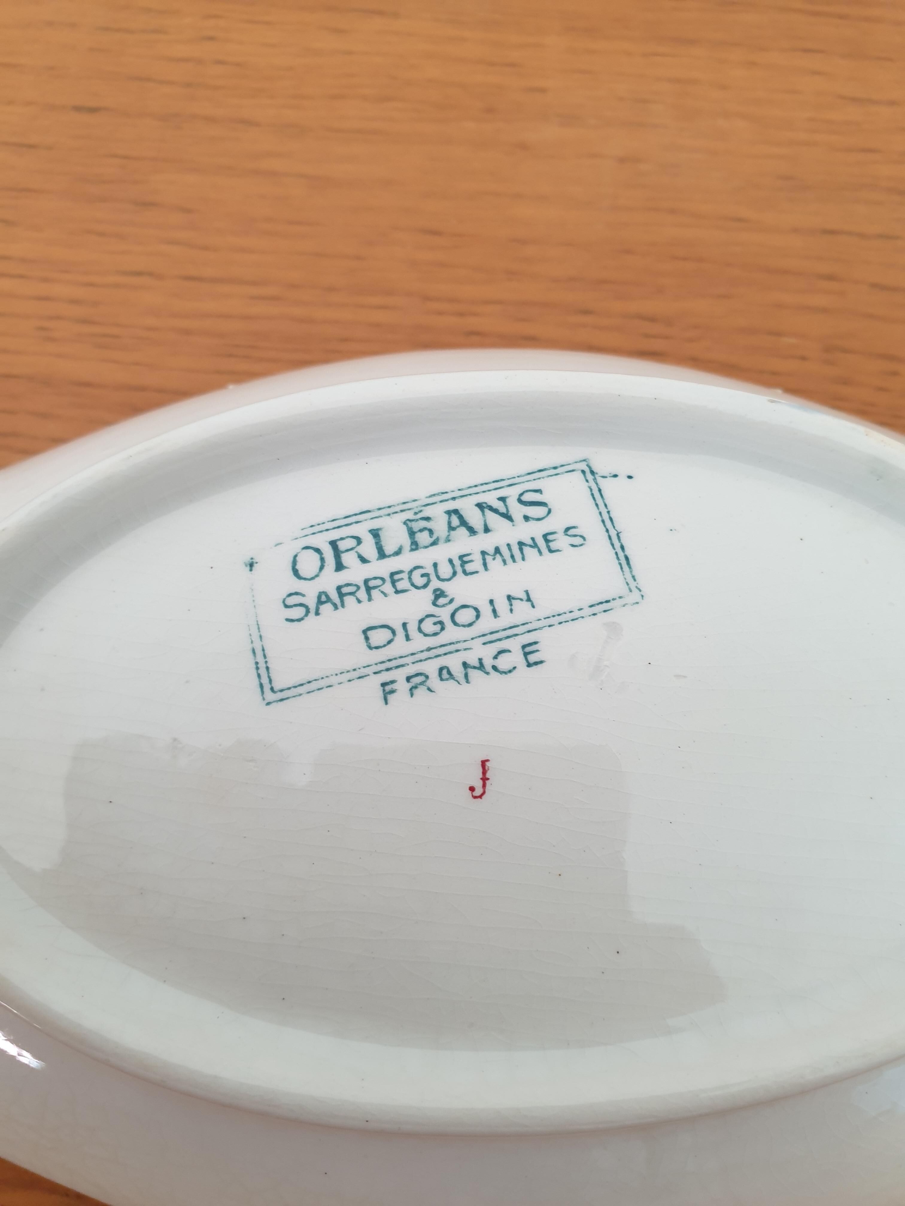Ravier in earthenware Digoin Sarreguemines