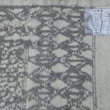 Authentic Nomadel Berber wool kilim rug Tunisian Margoum Beige Grey