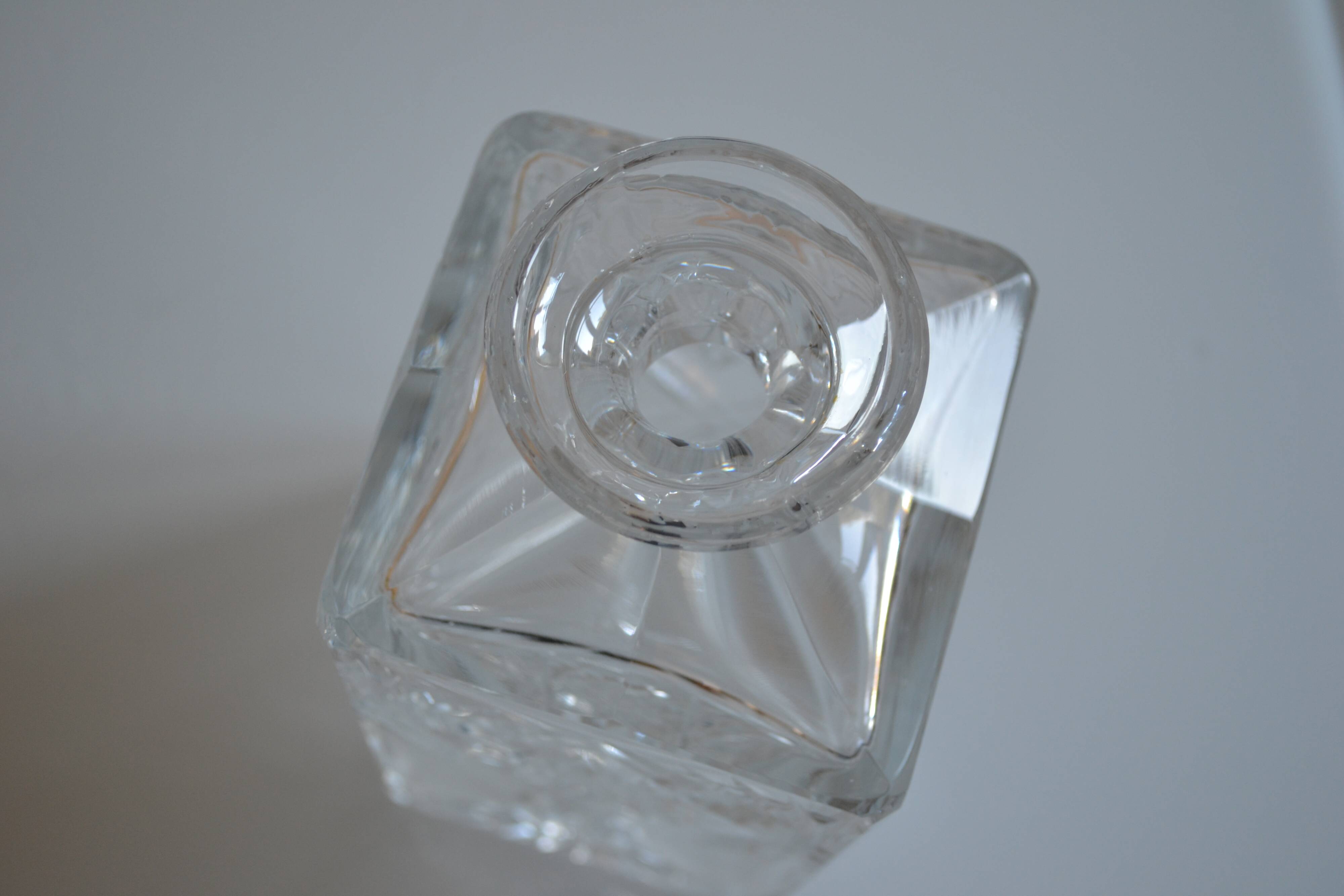 Cut crystal whisky decanter