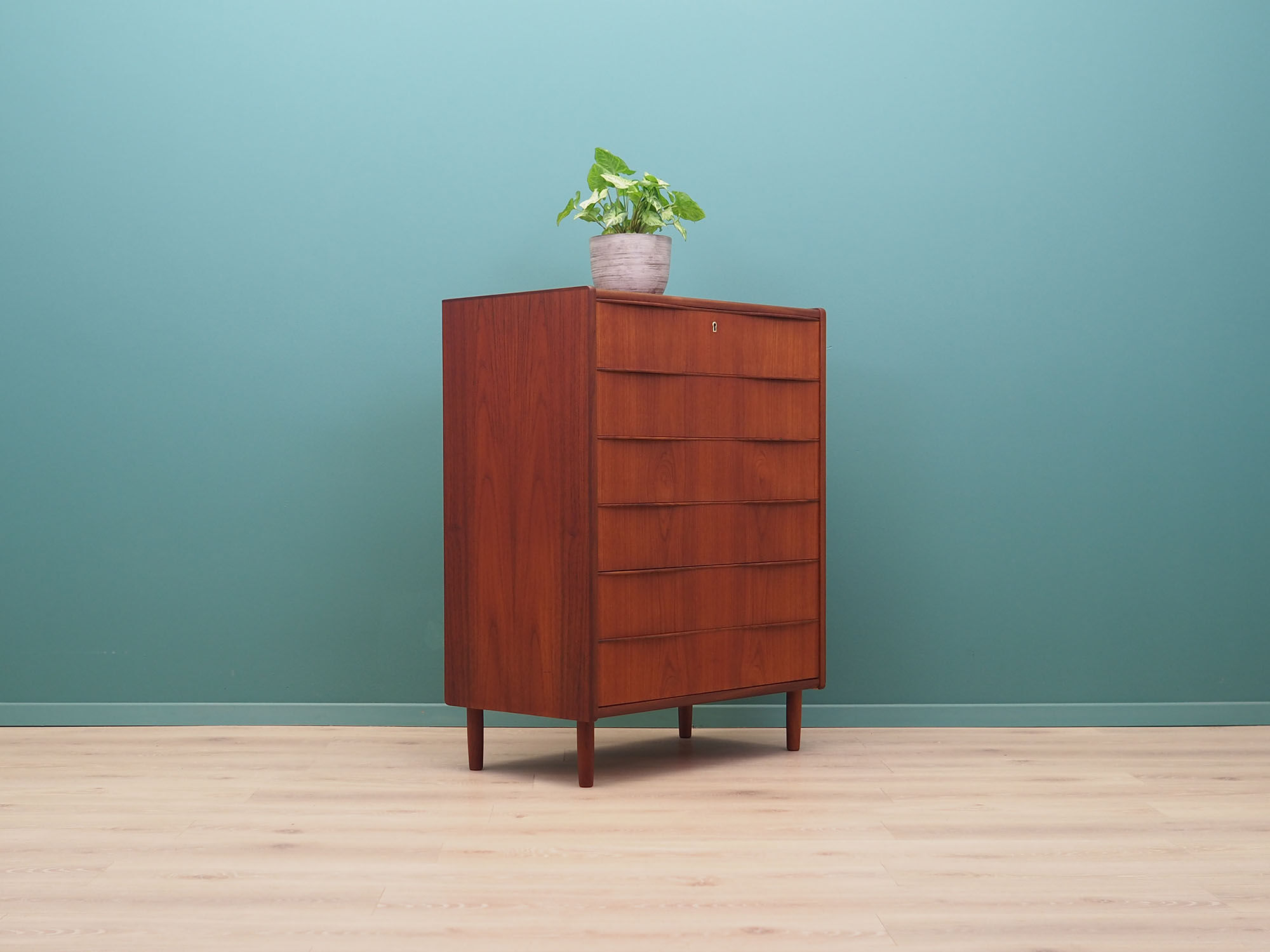 Teak chest of drawers, Danish design, 1970s, made in Denmark
