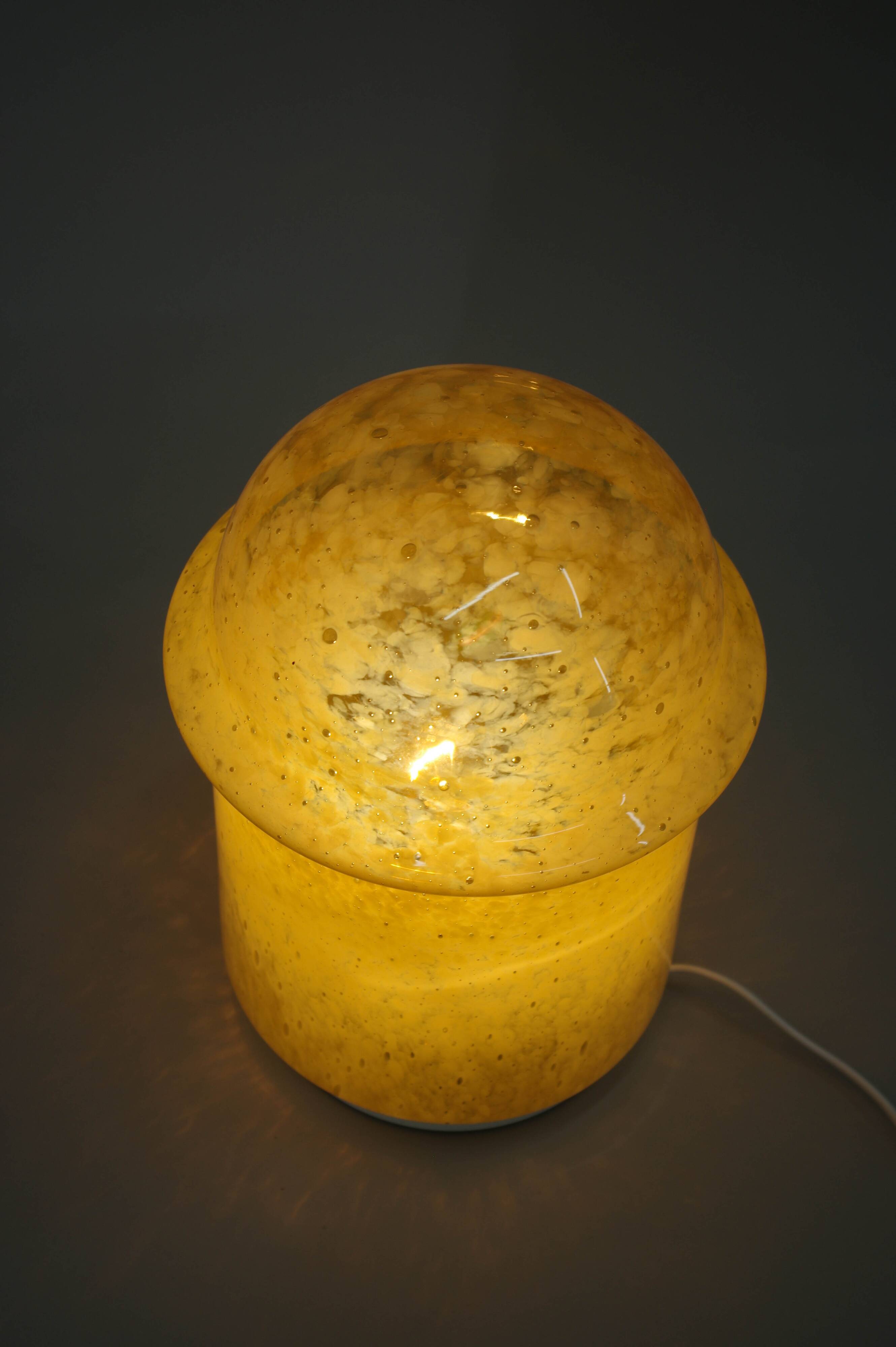Bubble Glass Table or Floor Lamp, 1970s