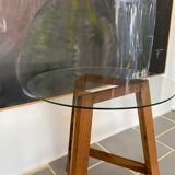 Vintage tripod wood table