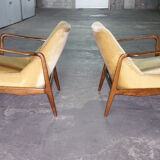 Chair of the 50s/60s vintage Recliner system