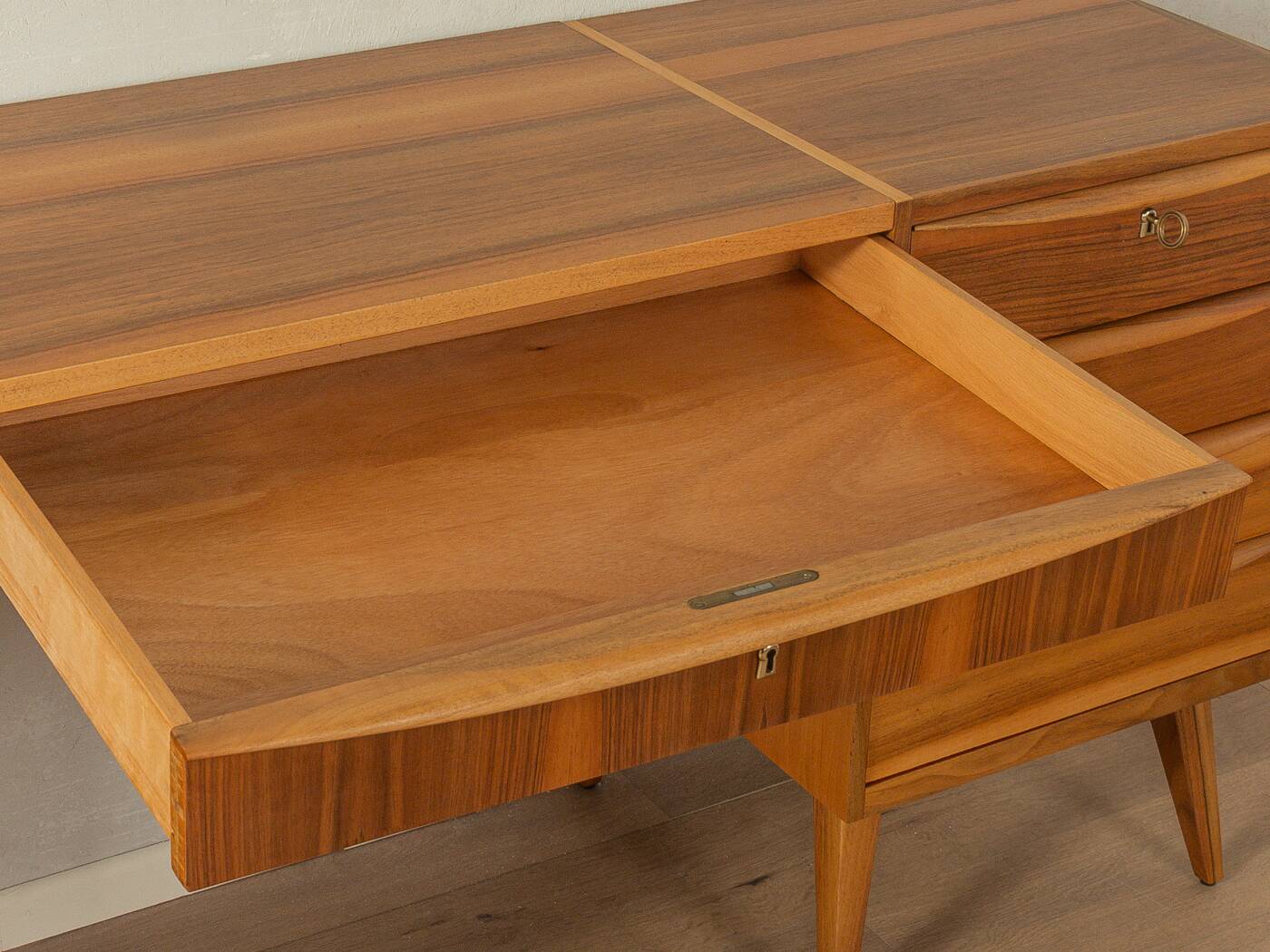 Unique partly solid sideboard in Scandinavian style from the 1950s