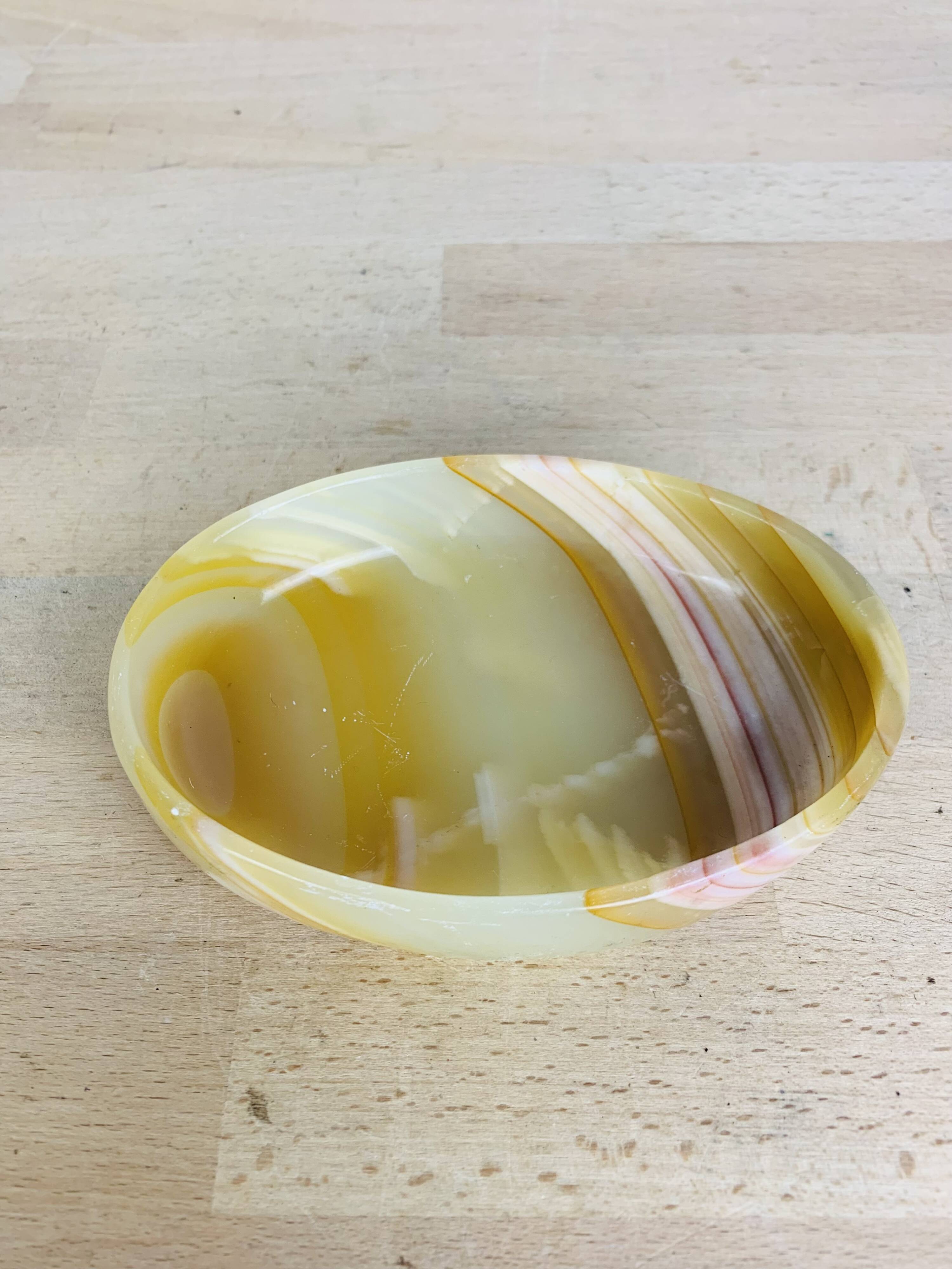 Vintage Onyx stone pocket emptier