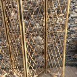 Vintage 4-sided rattan screen