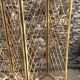 Vintage 4-sided rattan screen
