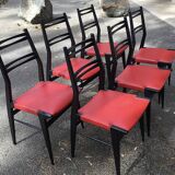 6 Alfred Hendrickx chairs circa 50s