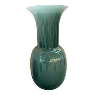 Contemporary vase murano glass multicolored