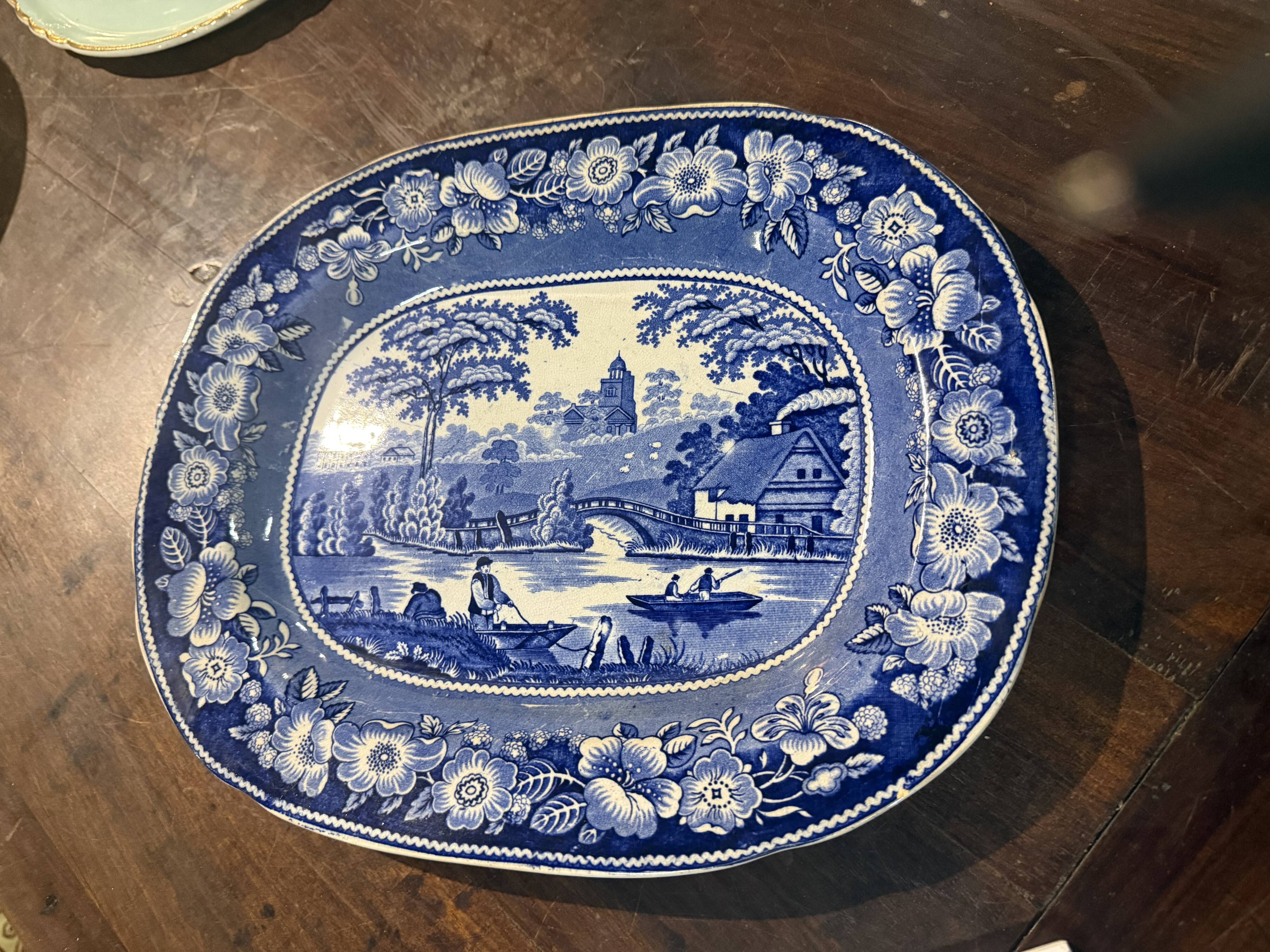English porcelain dish