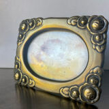 Cadre photo en laiton art nouveau