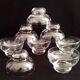 Vintage Engraved Crystal Champagne Glasses