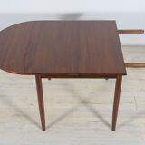 Table à manger en palissandre extensible danoise du milieu du siècle, années 1960