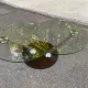 Ricochet coffee table in glass Naos Italy La Casa Animata 1990
