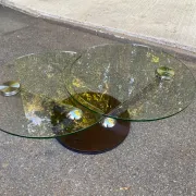 Ricochet coffee table in glass Naos Italy La Casa Animata 1990