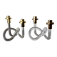 Pair of pretzel candlelabras by Dorothy Thorpe