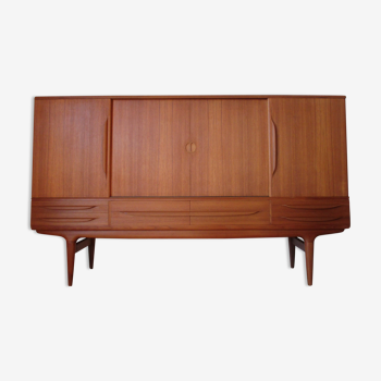 Enfilade high Danish teak of Johannes Andersen