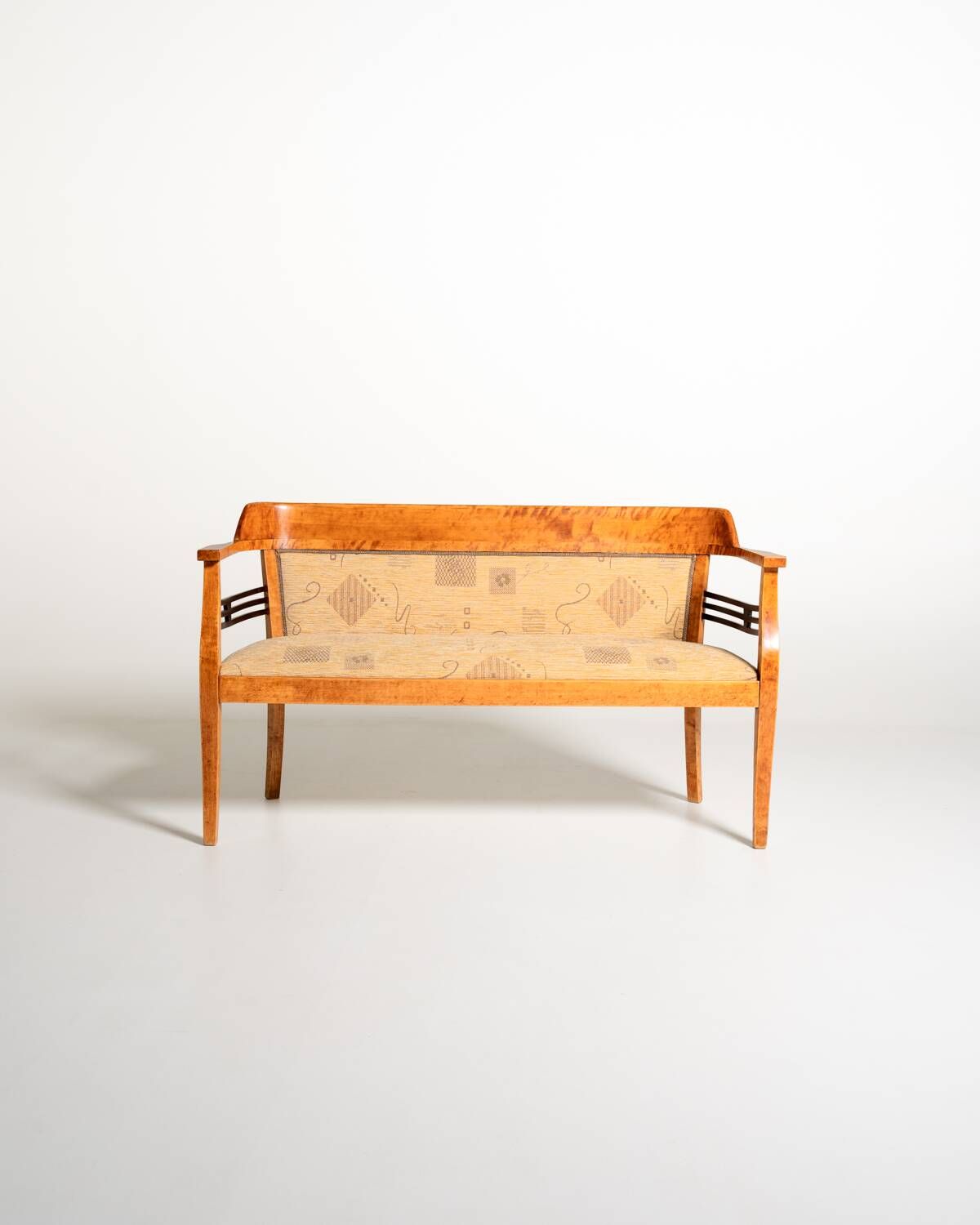 Jugend style birch sofa, Sweden, 1910s