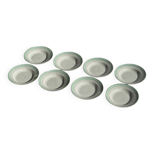Lot de 8 assiettes creuses - anciennes