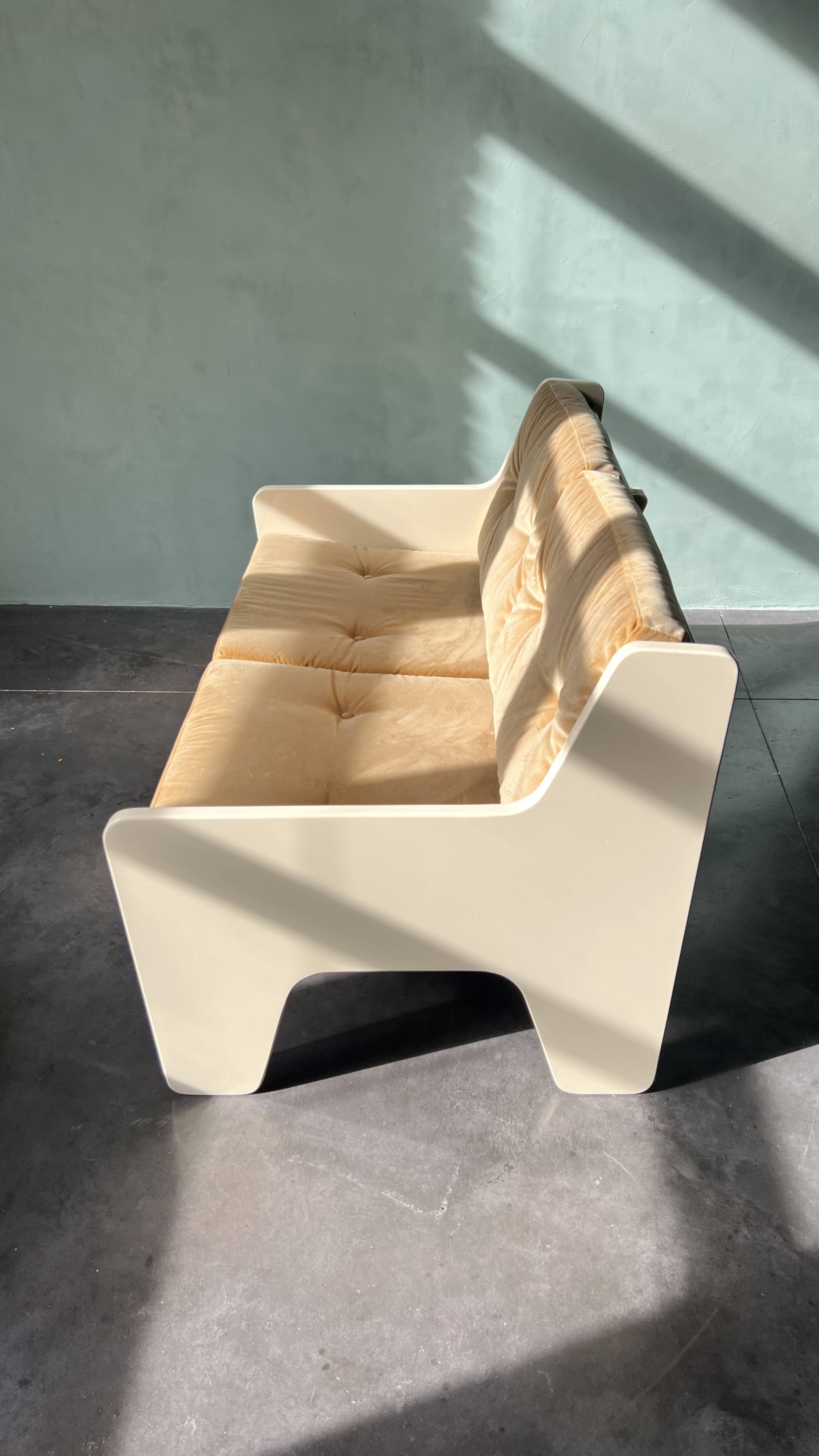 Mid-century 2-seater bench from the 60s