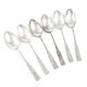 Art Deco brass spoons, 1950s, set of 6