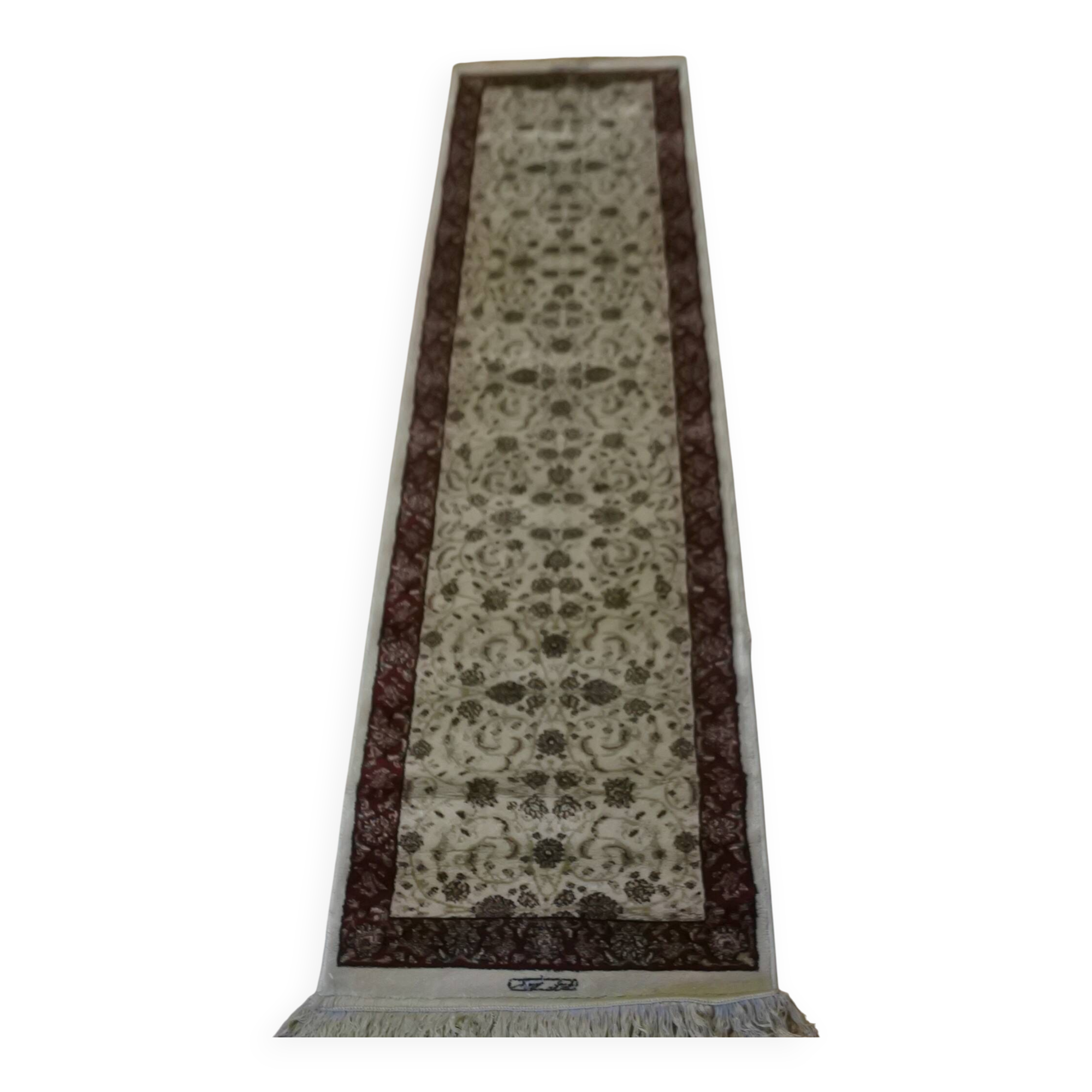 Turkish Art Silk Gallery Rug Sign