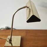 Lampe de bureau style banquier laiton 1970